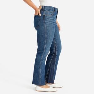 Everlane The Cheeky Bootcut Jean Size 25 Two Tone Denim Flare Cropped Jeans
